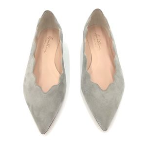 Avellini gray suede flats. Made in Italy.